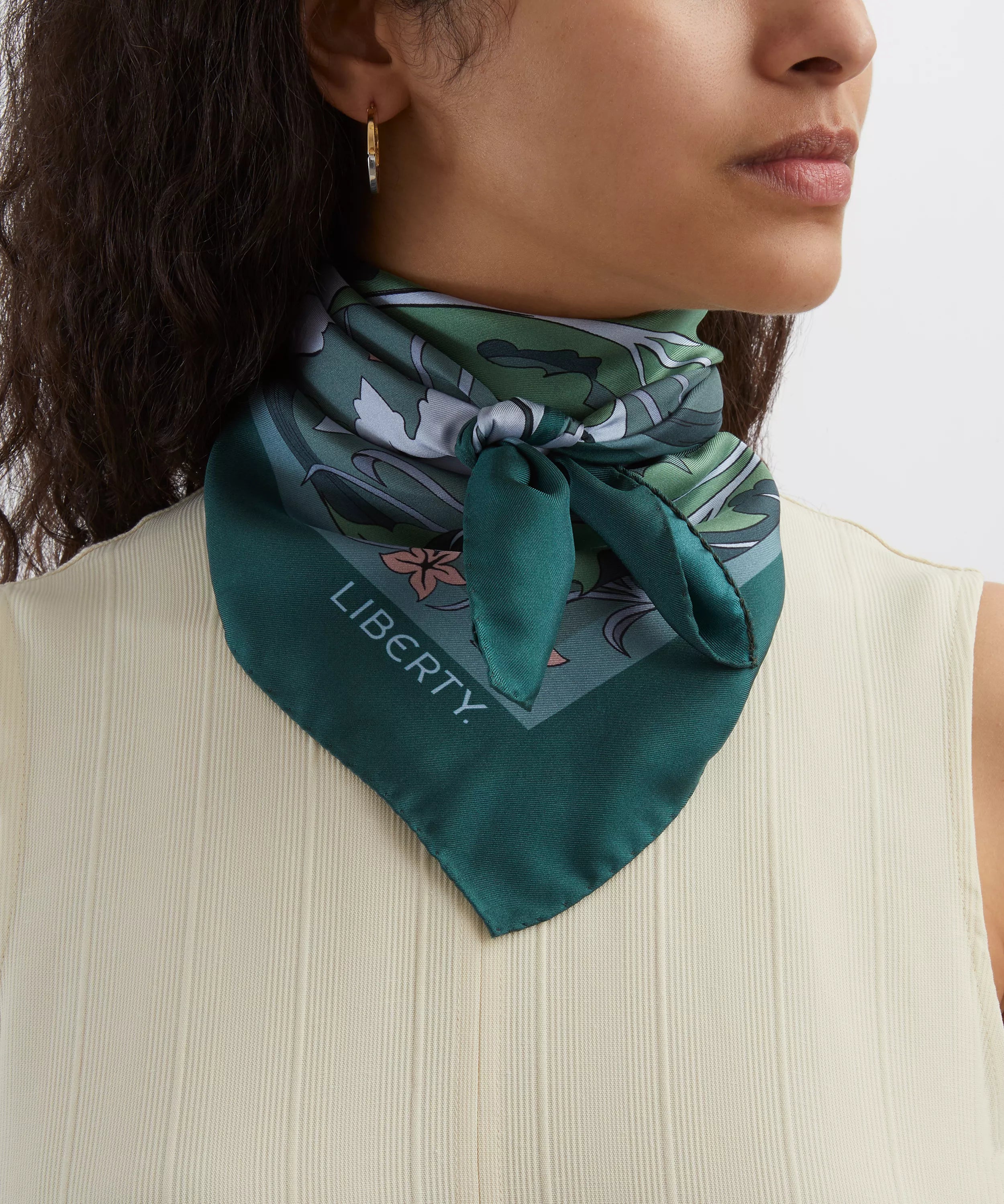 May's Garden Silk Scarf