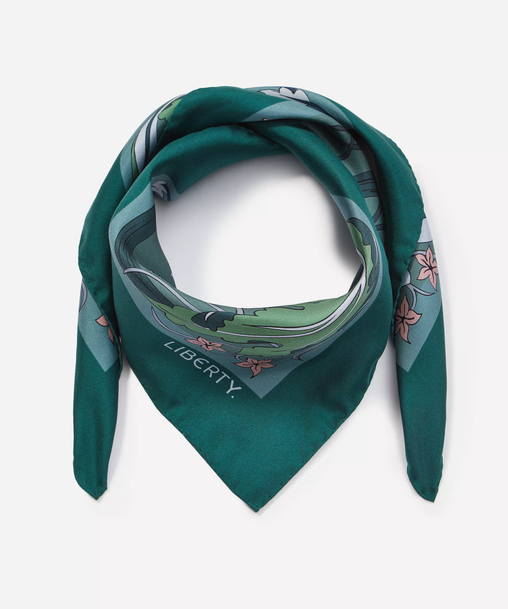 May's Garden Silk Scarf