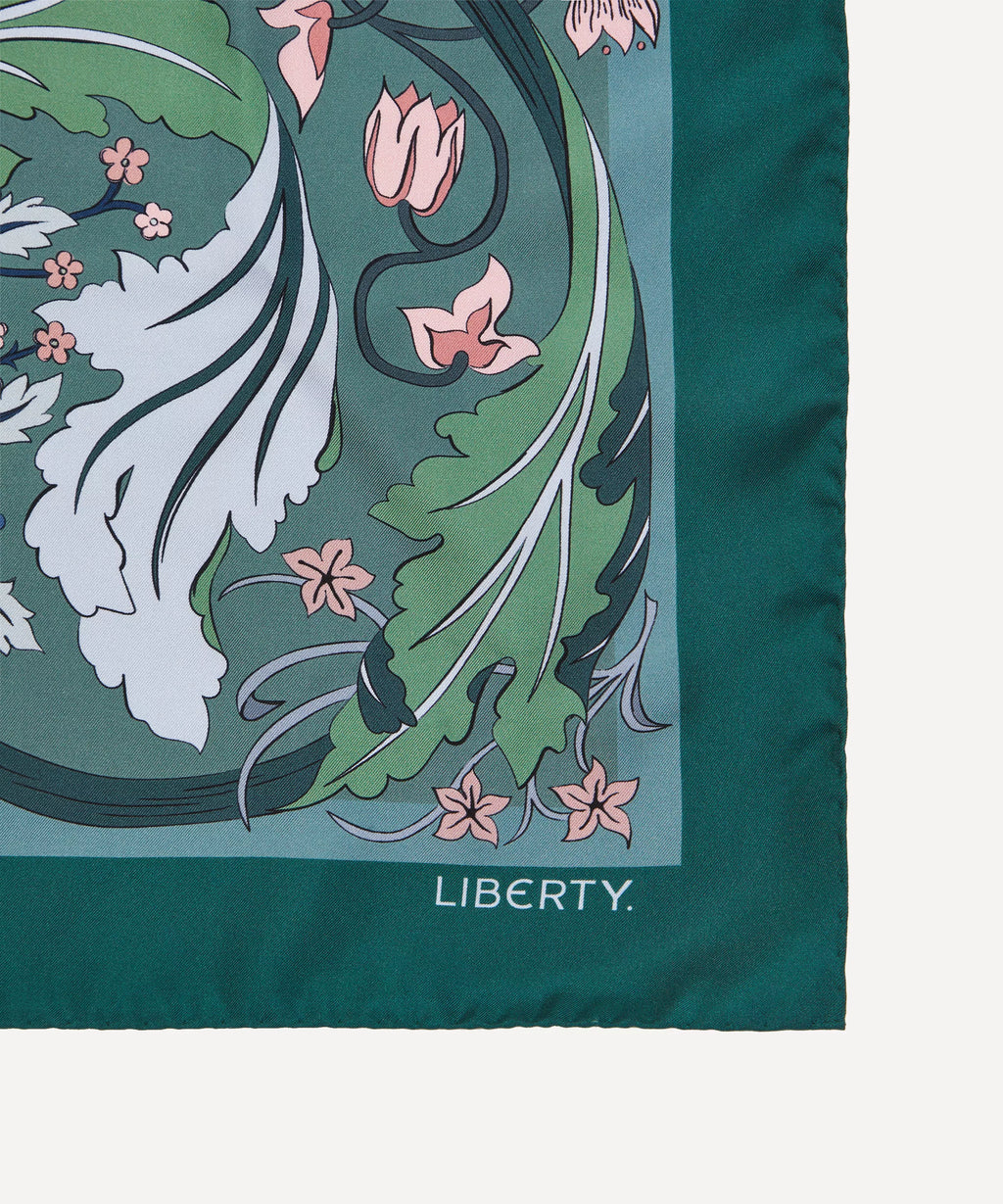 May's Garden Silk Scarf