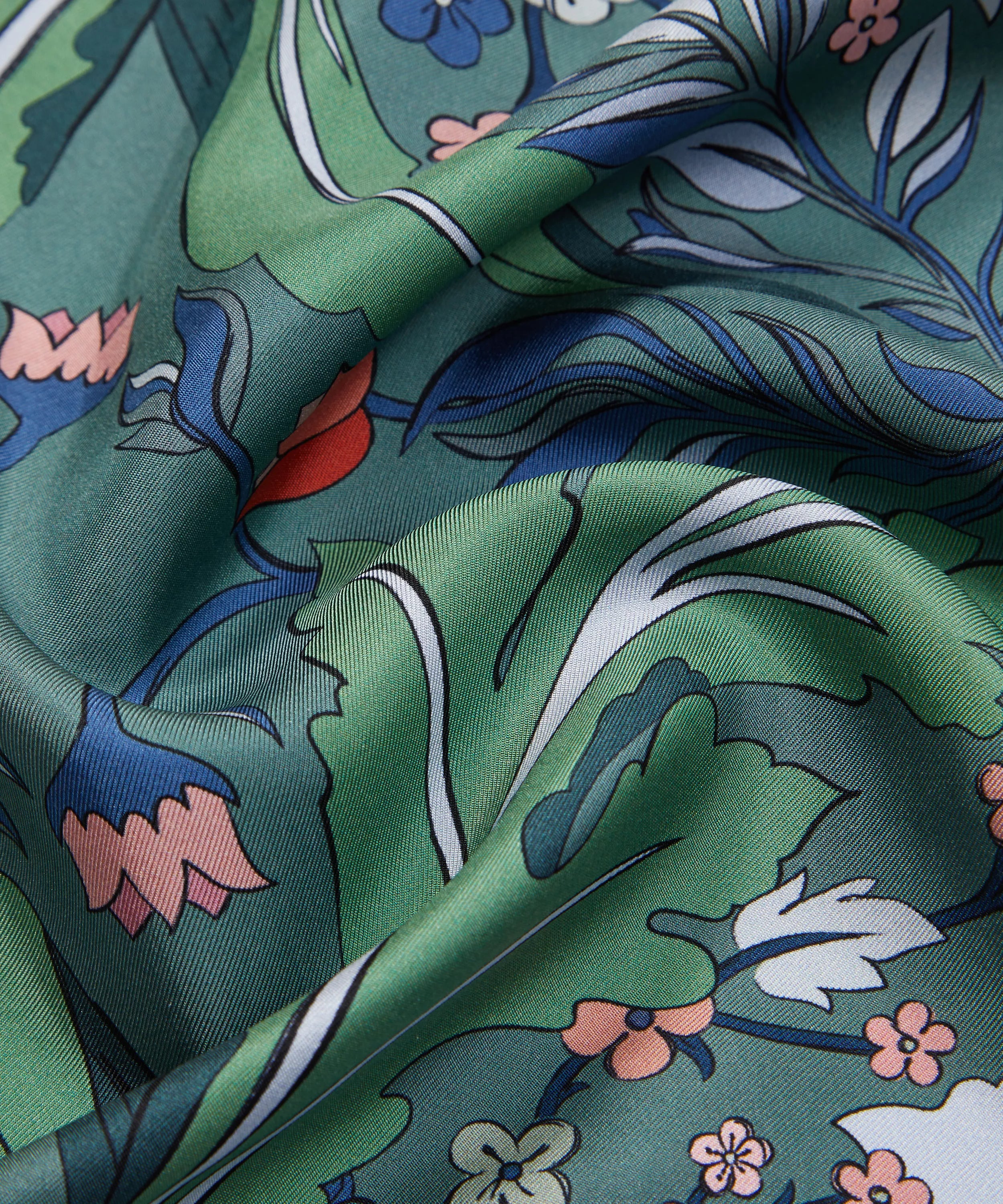 May's Garden Silk Scarf