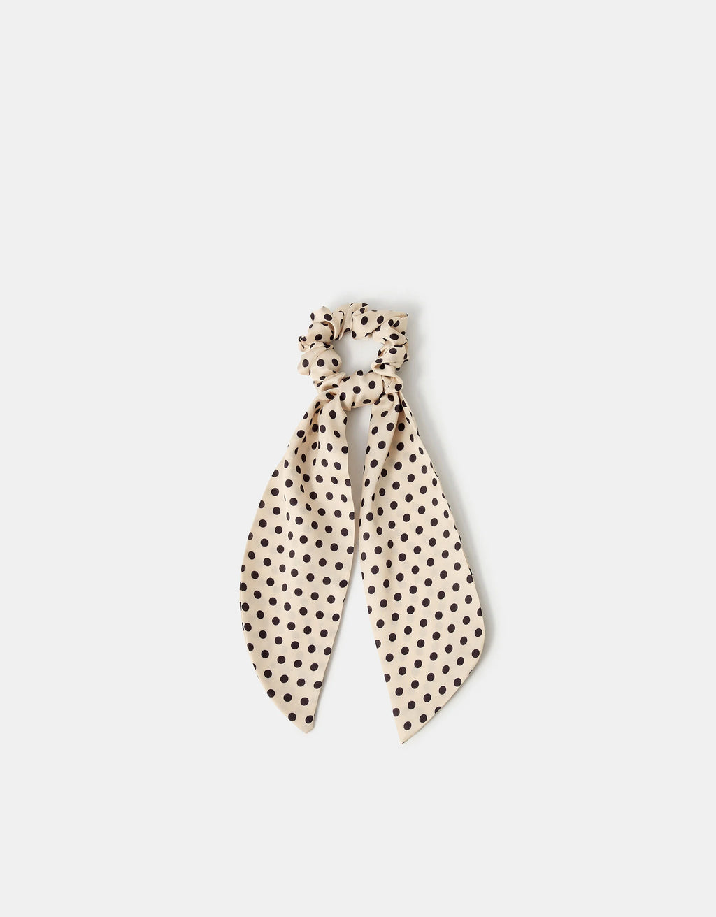 Polka Dot Scarf Hair Scrunchie