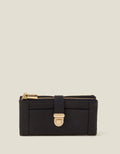 Push Lock Wallet Black