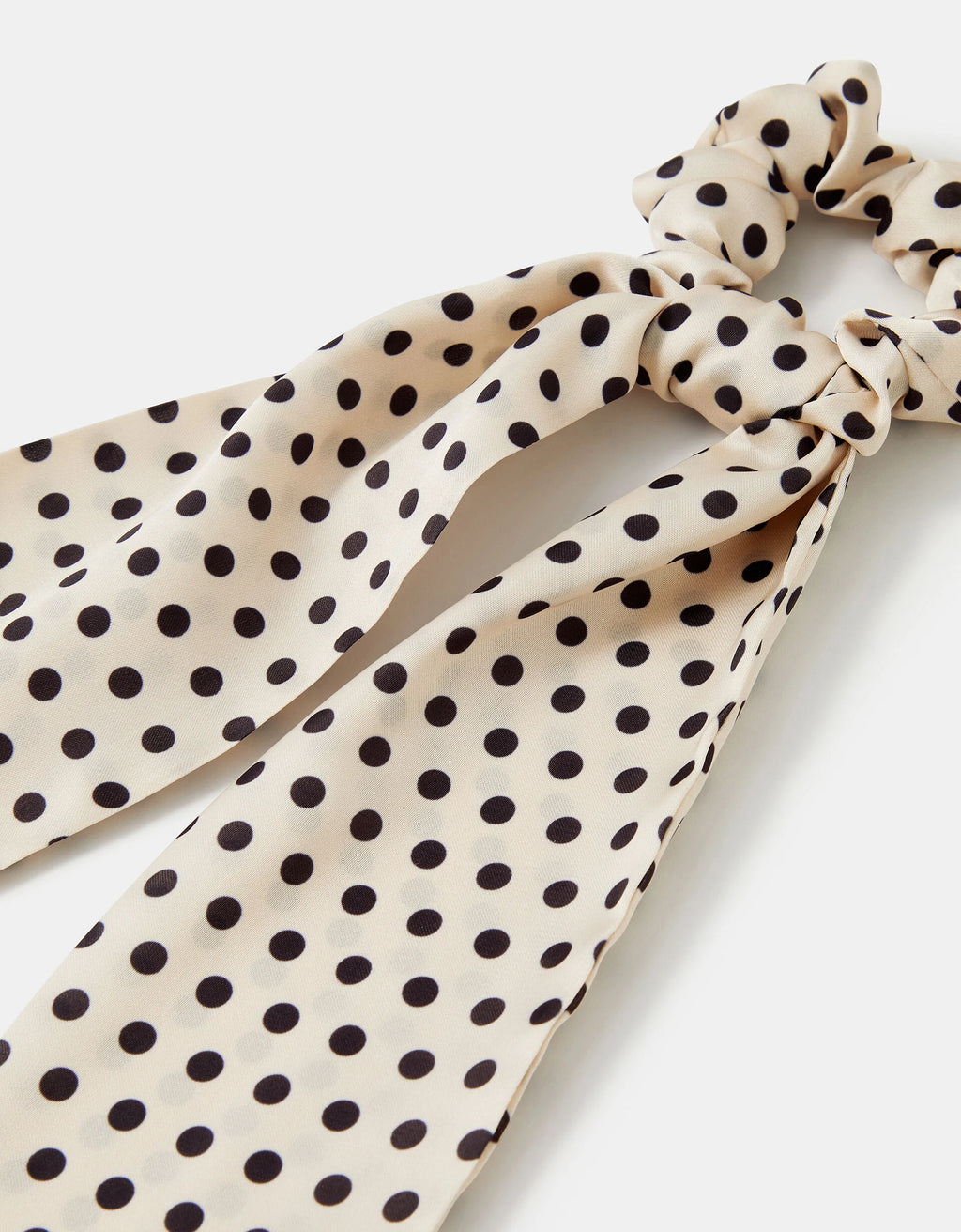 Polka Dot Scarf Hair Scrunchie