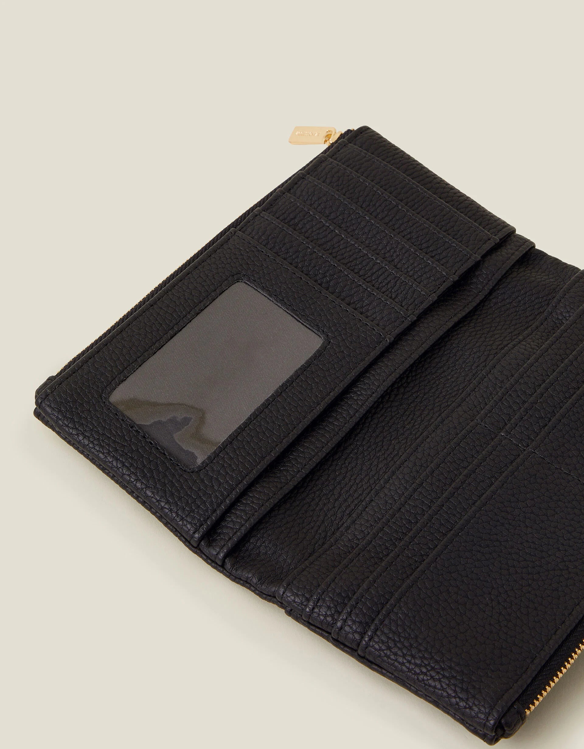 Push Lock Wallet Black