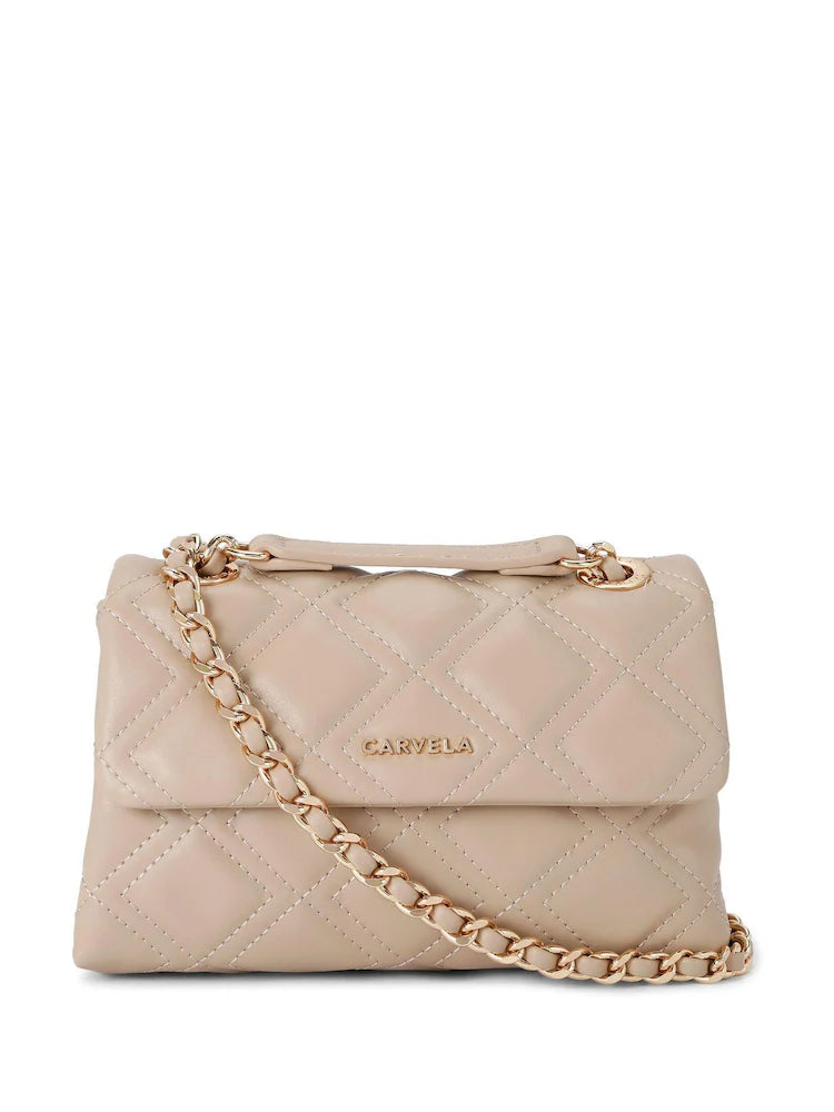 Carvela Nude Rosa Chain Shoulder Bag