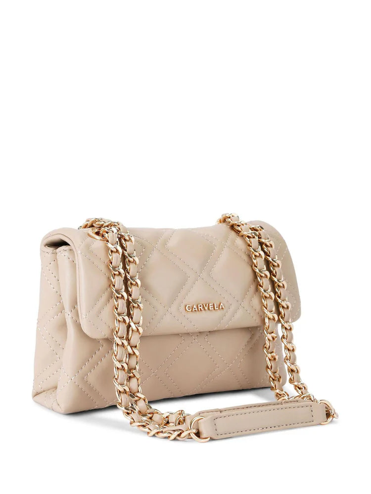 Carvela Nude Rosa Chain Shoulder Bag