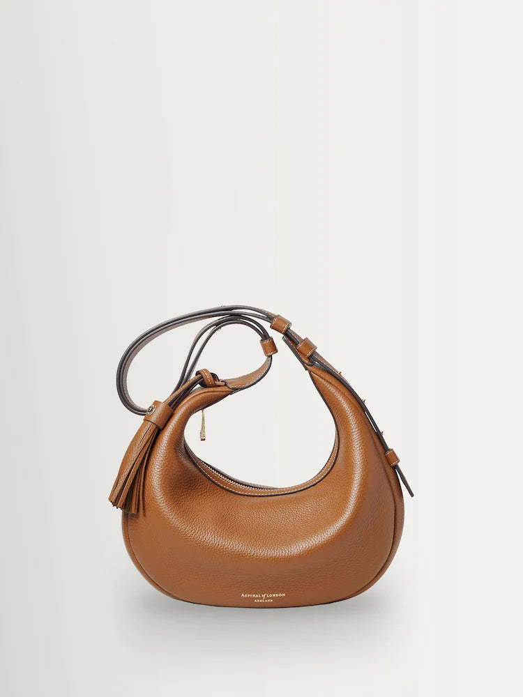 Brown Crescent Small Bag