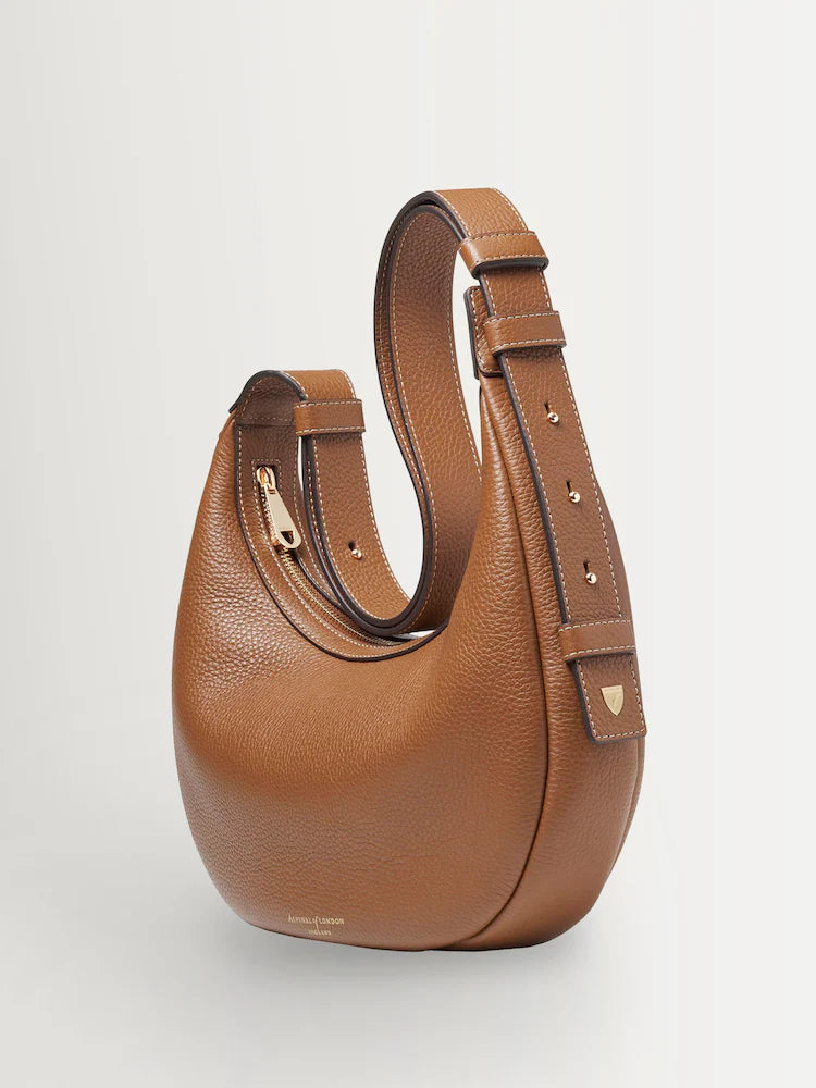 Brown Crescent Small Bag