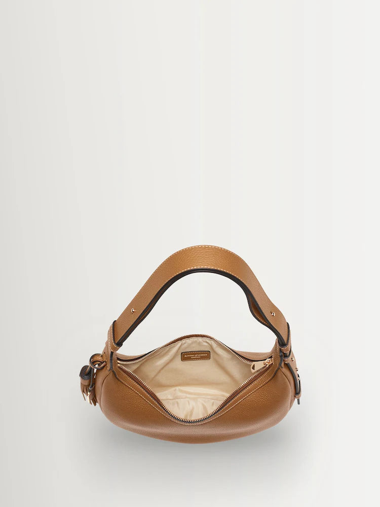 Brown Crescent Small Bag