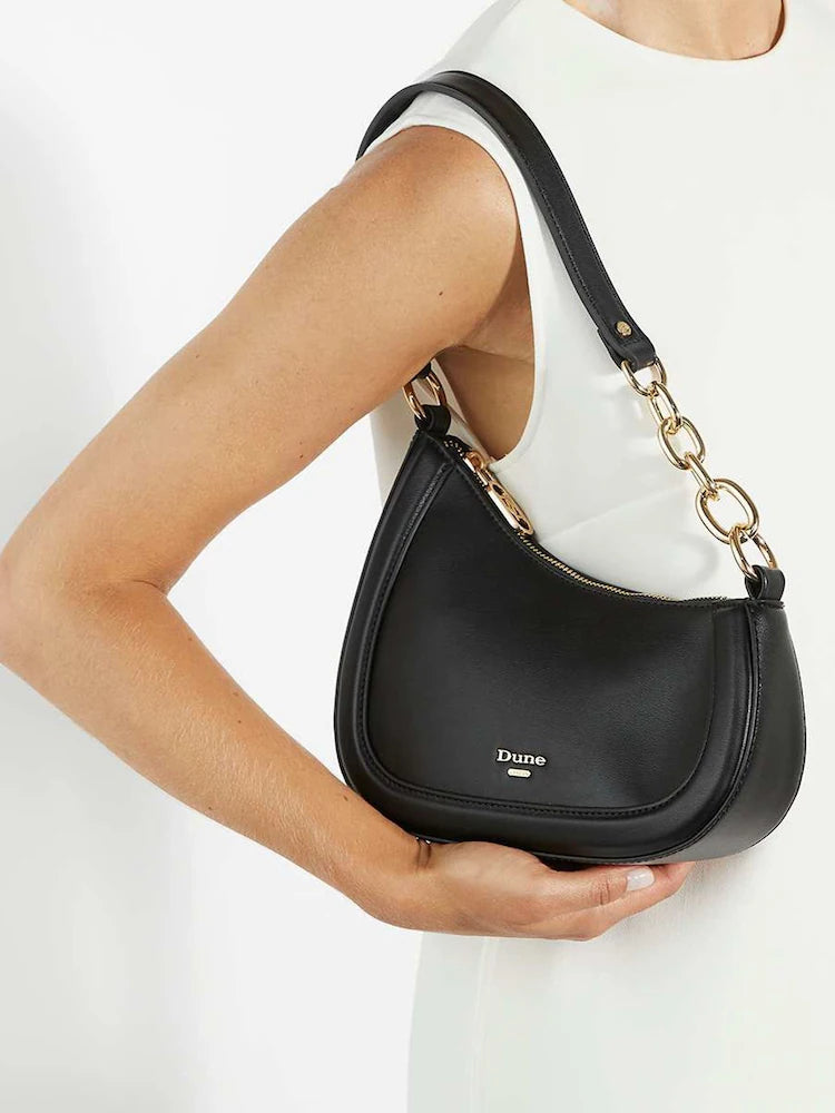 Black Ground Direction Small Smart Scoop Shoulder Bag